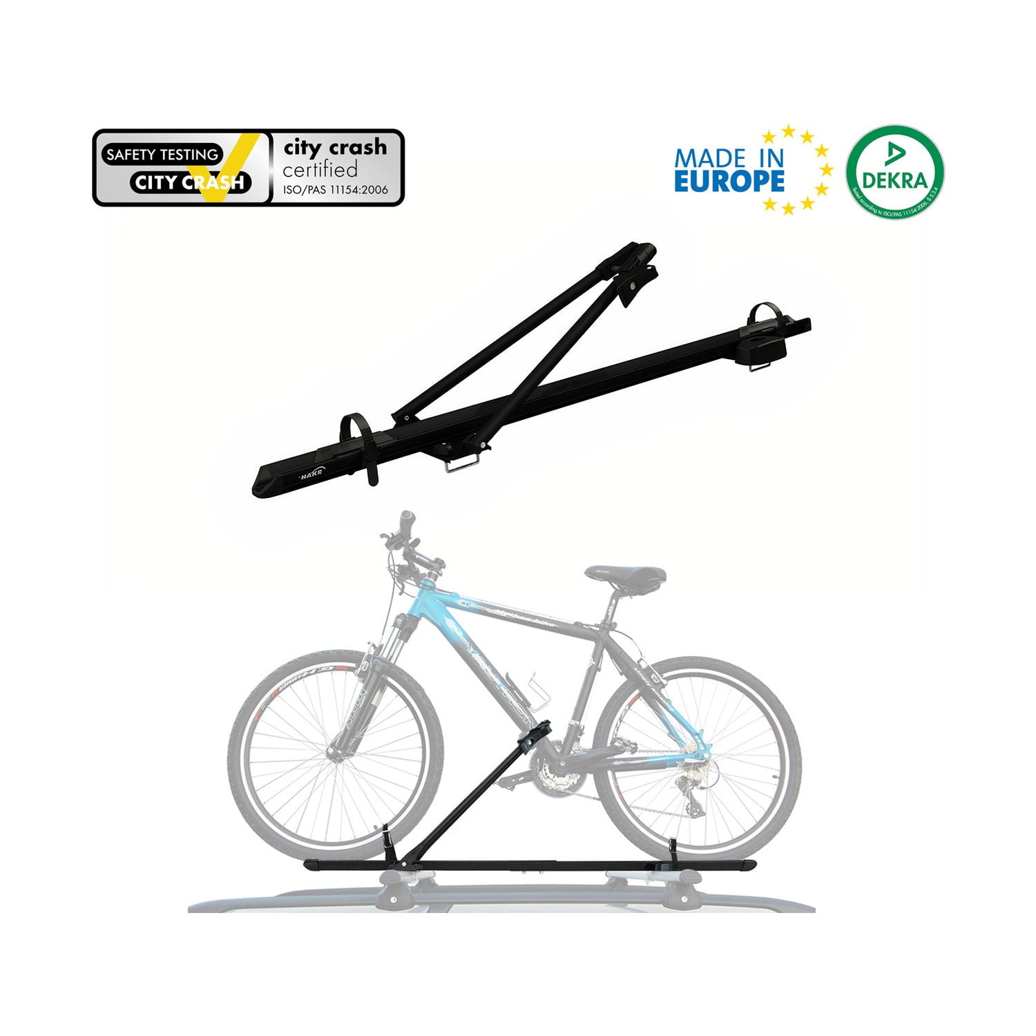 logo city crash bike rack