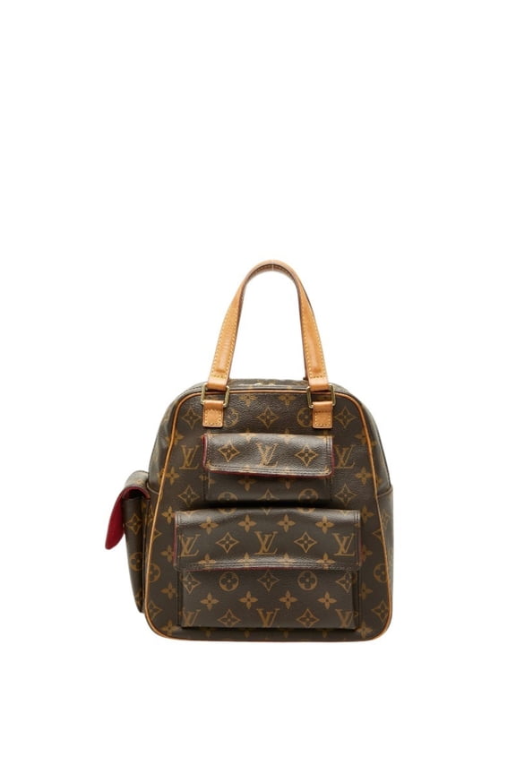 Pre-Owned Louis Vuitton Monogram Excentric Cite Handbag M51161 Brown Leather Women's LOUIS...