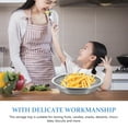 thumbnail image 3 of 1 Ensemble d'Assiette de Service pour Frites, Assiette Ronde pour Huile et Friture, Filet Filtrant, Filet de Refroidissement pour Aliments, 3 of 8
