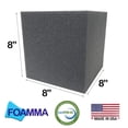 thumbnail image 2 of Foamma Charcoal Foam Pit Cubes/Blocks 8” x 8” x 8” 50 Pack for Gymnastics, Freerunning and Parkour Courses, Skateboard Parks, BMX, Trampoline Arenas, 2 of 2