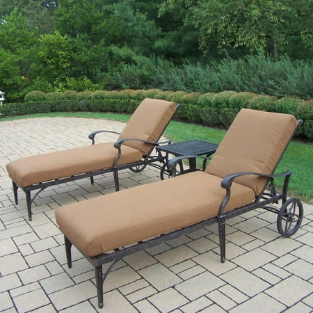 Oakland Living Belmont 3 Piece Chaise Lounge Set
