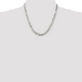 thumbnail image 6 of Auriga Fine Jewelry 925 Sterling Silver 6.75 mm Figaro Chain Necklace for Women 20", 6 of 6