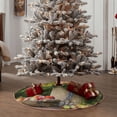 thumbnail image 6 of Bingfone Christmas Tree Skirt Mat Christmas Decoration Interior 36"-Vintage Wooden Bucket, 6 of 8