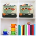 thumbnail image 6 of Yayeee Canvas Storage Basket with Handles for Shelves Fabric Bins Closet Organizer, Red Glasses, 6 of 8