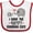 White and Red, variant on Inktastic Grandkids Best Grandma Ever Boys or Girls Baby Bib