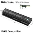 thumbnail image 2 of CQ62 Replace Battery For HP Spare HSTNN-CBOW HSTNN-I84C HSTNN-Q60C 636631-001, 2 of 6