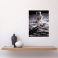 thumbnail image 2 of NASA Apollo 11 Astronaut Buzz Aldrin Armstrong Lunar Surface 50th Anniversary Moon Landing Unframed Wall Art Print Poster Home Decor, 2 of 4