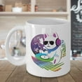 thumbnail image 3 of Cute Retro CAT DJ With Headphones, Sunglasses, CD Vinyl & Disco Ball Art Coffee & Tea Gift Mug, Party Favors, Giveaways, Supplies, Desk Décor, Accessories And Items For A Disc Jockey Or Deejay (15oz), 3 of 4