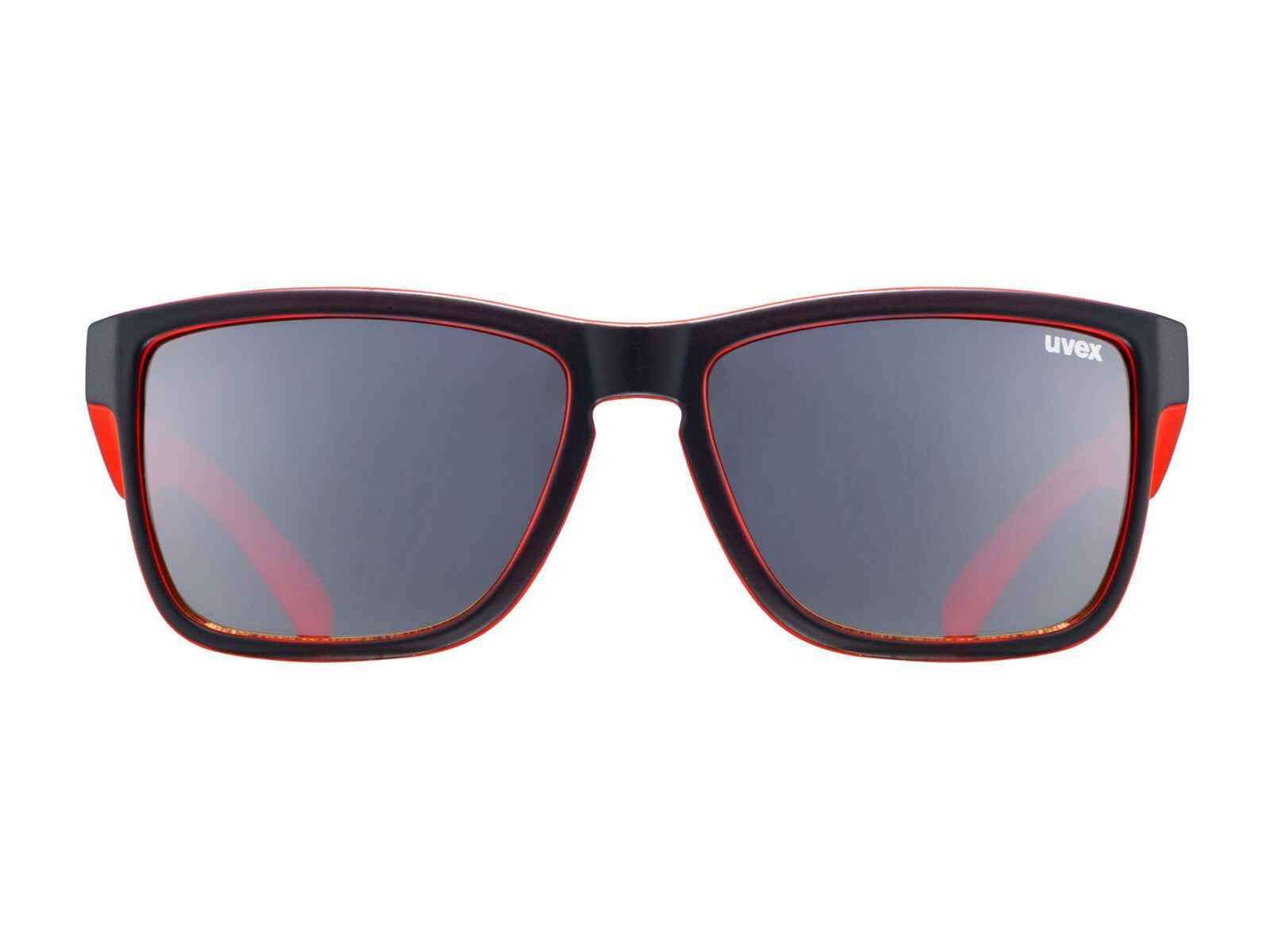 Uvex LGL 39 Sunglasses Black Matte Red/Light Mirror Brown, Degressive - 100% UV Protection