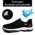 thumbnail image 2 of Mens Hiking Shoes Laceless Suede Breathable Slip Resistant Boots Lightweight Sneakers for Outdoor Activity Hiking Walking, 2 of 7