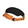 thumbnail image 3 of Daiia Orange Glitter Pattern Sport Sun Visor Hats Visor Cap Adjustable Empty Top Baseball Cap Cotton Ball Caps for Women and Men, 3 of 8