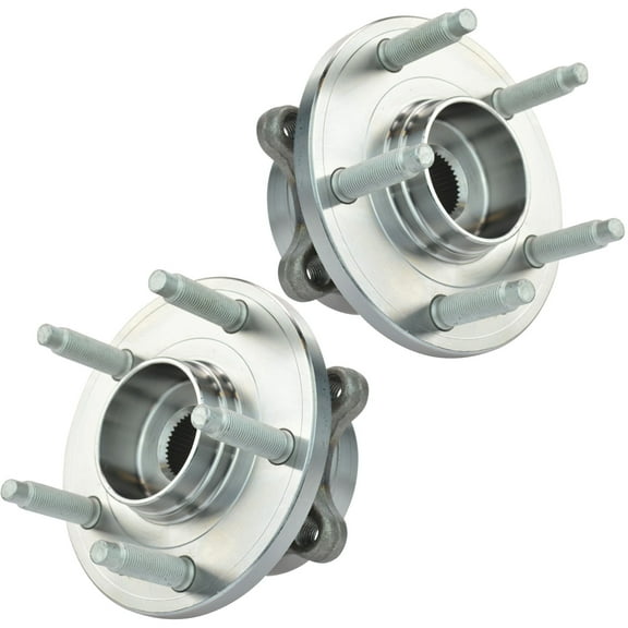 TRQ Front or Rear Wheel Hub & Bearing LH RH Kit Pair Set of 2 for Ford Lincoln BHA53514