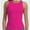 Hotpink, variant on Women's Ribbed Sleeveless Crew Neck Summer Top Casual Basic Strap Tank Top