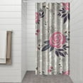 thumbnail image 3 of Waterproof Pioneer Shower Curtain 36x72 Inch Polyester Unique Colorful Floral Shower Curtain for Bathroom Hotel Home Decor with 7 Plastic Hooks, 3 of 4