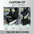 thumbnail image 3 of For 2018–2023 Honda Odyssey FH Group Neoprene Custom Fit Waterproof Car Seat Covers - Full Set Black, 3 of 6