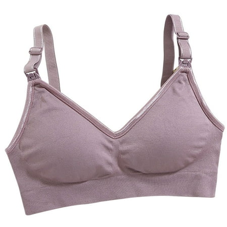 Hemoton 1pc Pregnant Women Breastfeeding Bra Underwear Nursing Bra V Neck Maternity Bra