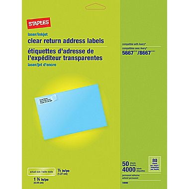 clear address labels staples compare prices at nextag
