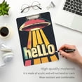 thumbnail image 3 of FORMRS Acrylic Clipboard with Low Profile Clip Standard A4 Letter Size, 12.5" x 9", Red UFO, 3 of 8