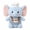 blue, variant on Animal Plush Toy, 25 cm / 9.8 in Chef Stuffed Animal with Chef Hat, Striped Apron and Fork Accessory, Soft Plushies for Birthday Holiday Gift, Bedroom Decor, Elephant Bear Duck Lamb Penguin