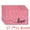 Pink, variant on Unique Bargains Set of 6 Love Hearts Placemats for Anniversaries Pink