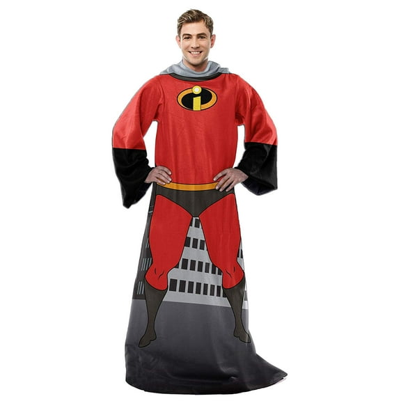Disney Incredibles 2 Part of the Family Adult Comfy Throw Blanket with Sleeves