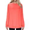 thumbnail image 6 of Admvng Women Sweatshirt Round Neck Solid Color Loose Fitting Long Sleeve Hoodless Sweatshirts，Size S-3XL, 6 of 6