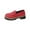 Red, variant on Xfvqtps Loafers for Women Flatform Chunky Penny Loafer Thick Sole Comfortable Slip on Work Office Business Casual Dress Shoes Beige