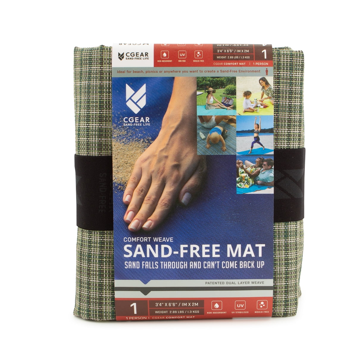 CGear Comfort Weave SandFree Mat Picnic Park Beach Blanket