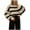 White, variant on Women's Fall Striped Pullover Sweater, Long Sleeve Oversized Crew Neck Color Block Knit Soft Sweaters Tops White One Size