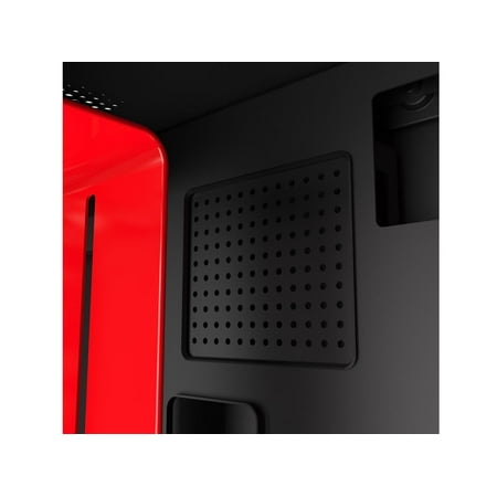 NZXT - H210i Mini ITX Tower Case with Tempered Glass - Red/Matte Black