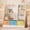White - Colorful, variant on Hironpal Kids Bookshelf and Toy Storage Organizer, Montessori Bookshelf with 3 Fabric Toy Bins for Kids Rooms,White