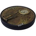 thumbnail image 4 of Vintage Maritime Nautical Brass Compass W/ Leather Case Marine Gift, 4 of 5