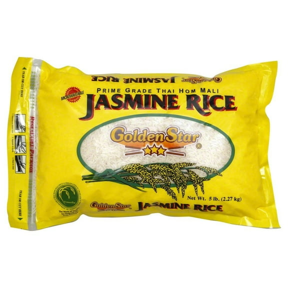 (Pack of 6) Golden Star Jasmine Premium Rice 5 Lb