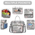 thumbnail image 2 of Pioneer Flower Floral Print Pattern Womens Lunch Box for Work,Insulated Large Lunch Bag for Tween and Teen,Loncheras Para Mujer,Leakproof Adult Lunch Bag for Work,Beach,Travel,Picnic,Camping, 2 of 7