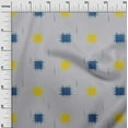 thumbnail image 2 of oneOone Organic Cotton Poplin Twill Fabric Small Motif Ikat Fabric Prints By Yard 42 Inch Wide, 2 of 4