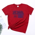 thumbnail image 6 of TOWED22 4th of July Outfits for Women USA Patriotic Shirts for Women Short Sleeve Shirts American Flag Summer Tops(Red,M), 6 of 8