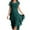 Clearance-Green, variant on Fartey Wedding Guests Dresses for Women Loose Flowy Layered Chiffon Midi Dress Summer Elegant Short Sleeve Knee Length Cocktail Dresses Khaki S-3XL