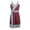 Red, variant on Odeerbi Maternity Summer Dress for Women 2025 Fashion Print Sleeveless Suspenders Dress Black