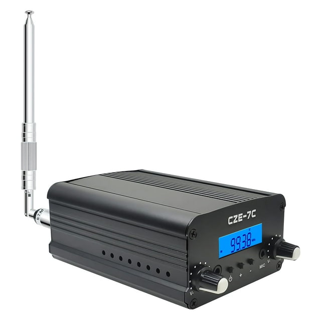 Transmisor FM Azwang de 7 W y 1000 m de alcance para autocine en iglesia