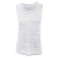 thumbnail image 1 of Bella Canvas- Camiseta de tirantes Muscle ancha con cuello redondo para mujer (Blanco jaspeado), 1 of 1