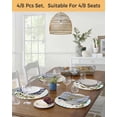thumbnail image 5 of 15 Inch Round Placemats Set of 4, Easter Non Slip Heat Insulation PP Table Mats, Spring Gnomes Bunny Butterfly Duck Floral Plaid Washable Place Mats for Kitchen Dining Party Table Decor, 5 of 7