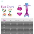 thumbnail image 2 of 3Pcs Mermaid Tails compatible Swimming compatible Girls Swimsuit Princess Bikini Costume Bathing Suits Set compatible Kids Gift_Gift Of G, 2 of 5