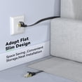 thumbnail image 4 of Cable Ethernet BUSOHE Cat 8 de 15 pies, 2 unidades, 40 Gbps, 2000 MHz, negro, 4 of 9