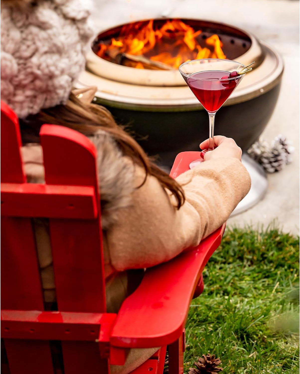 Cuisinart 24” Cleanburn Smokeless Fire Pit with Removable Base for Ash, Portable Outdoor Wood Burning Fireplace