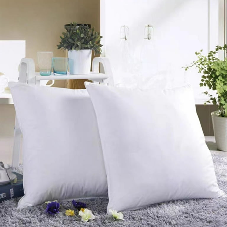 45.72x45.72cm Pillow -100% Cotton Pillowcase-45.72cm Square Inner Sofa  Pillow-a Pair of Decorative Pillows-white Sofa Pillows.
