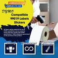 thumbnail image 5 of Dymo 99019 Compatible Resistant Labels: Pack of 4 | 8" Width, 4" Height | 150 Labels/Roll, 5 of 7