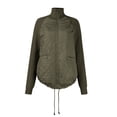 thumbnail image 7 of HAJWOH Womens Puffer Jacket Lightweight Knit Patchwork Zip Up Long Sleeve Quilted Jackets Warm Winter Outerwear 2026, 7 of 7