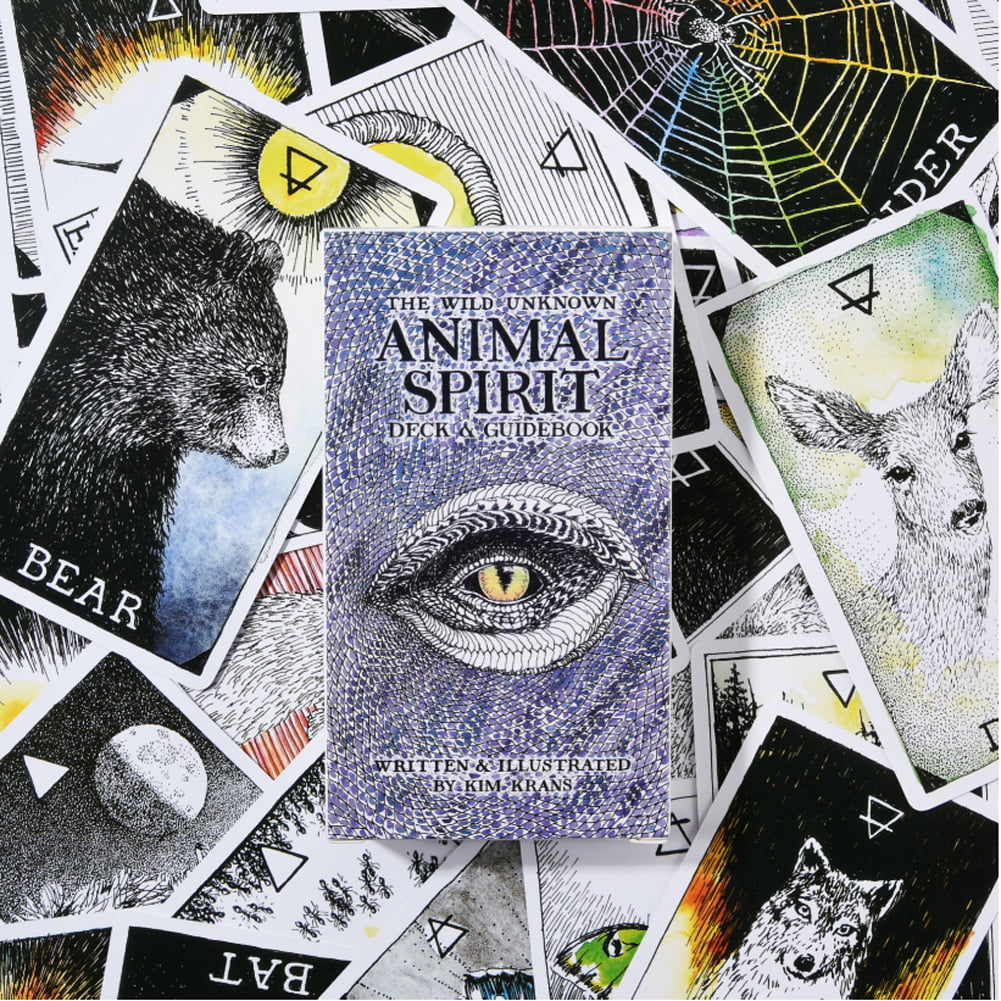 63 Sheets The Wild Unknown Animal Spirit Deck Guidebook Tarot Board Game Card 