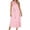 Pink, variant on Taqqpue Women Sleeveless Dress Casual Solid Color Square Neck Maxi Dress Loose Fit Plus Size Long Dress for Women
