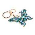 thumbnail image 2 of Abalorio De Mariposa, Decoración, Cadena De Aleación De Zinc Portátil, Diamantes De Imitación De Cristal, Llavero De Mariposa Para Mujer Para Monedero Para Llave ANGGREK Azul, 2 of 8